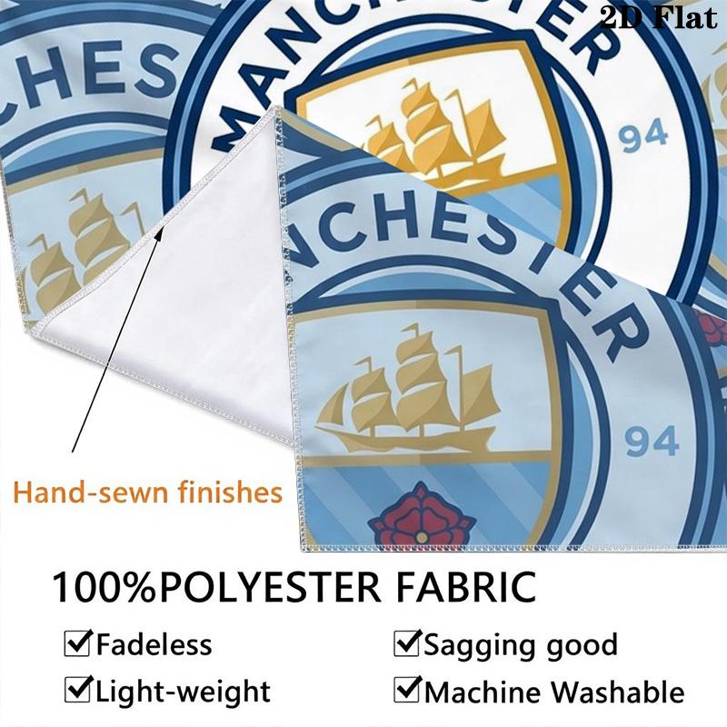 Manchester Football Club Logo Tapestry Fashion Print Background Cloth Background Wall Hanging Cloth Homestay Soft Decoration Tapestry Work Of Art