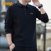 JEEP Men's Long Sleeve Polo T-Shirt