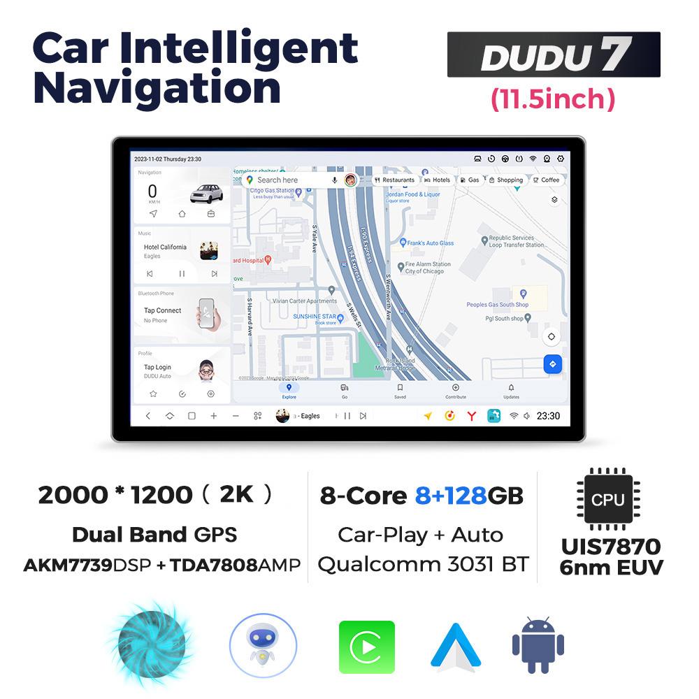 DUDU7 Universal 9.5" 10.36" 11.5" 13 Inch Android Car Radio Stereo Multimedia Video Player GPS CarPlay Auto Intelligent Systems