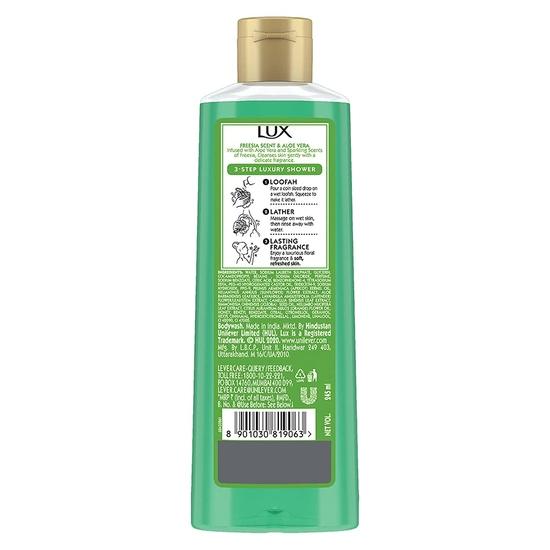 Gel Douche Lux, Parfum Freesia & Gel Douche Aloe Vera, Nettoyant pour la peau avec parfum longue durée, 245 ml & Gel Douche, Parfum Rose Française, 245 ml