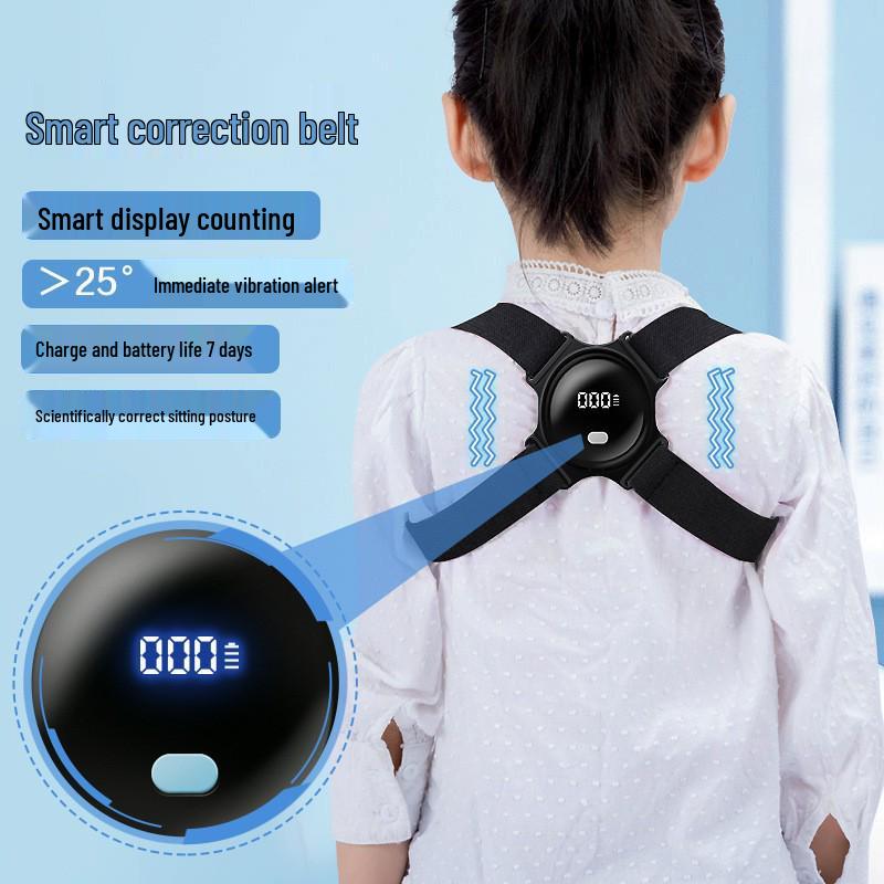 

Children s Electronic Posture Corrector with LCD Display & Neck Support