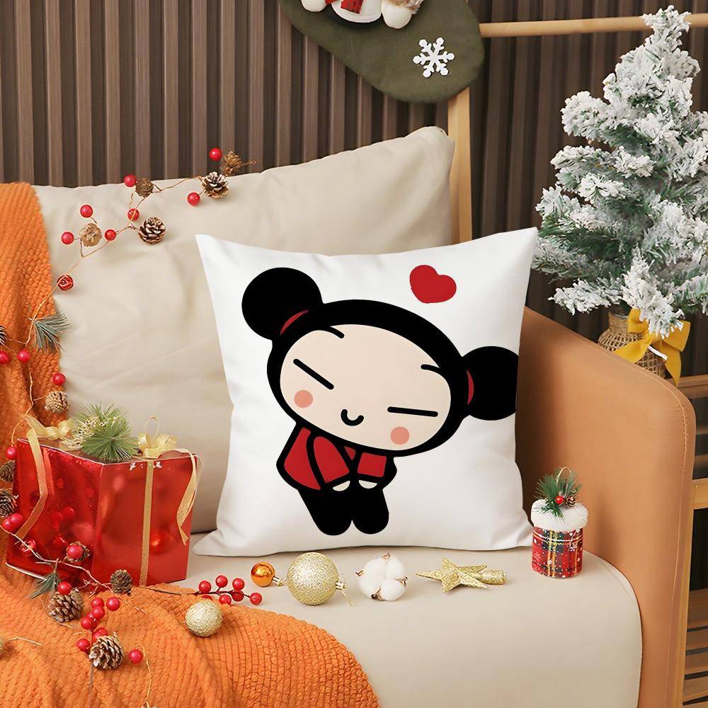 Cute Lovely Cartoon PPucca Pillow Case Printing Pillowcase Living Room Sofa Cushion Cover Bedroom Room Decor