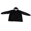 Wearable Blanket Hoodie 1.762LB Thick Fleece Warm Hoodie Blanket for Home Outdoor Camping 160cm Bust