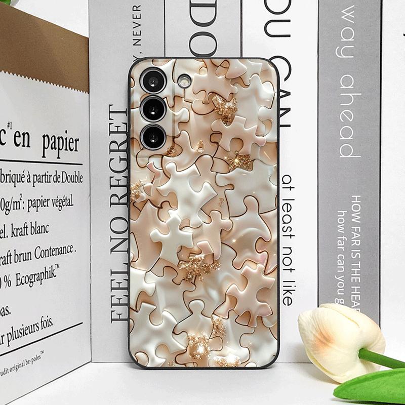 Stilvolle künstlerische Puzzle-Muster Handyhülle für OPPO Realme 14 Pro Plus 13+ 12 Lite 11 10 9 X7 PRO Ultra 5G Stoßfeste Rückseite