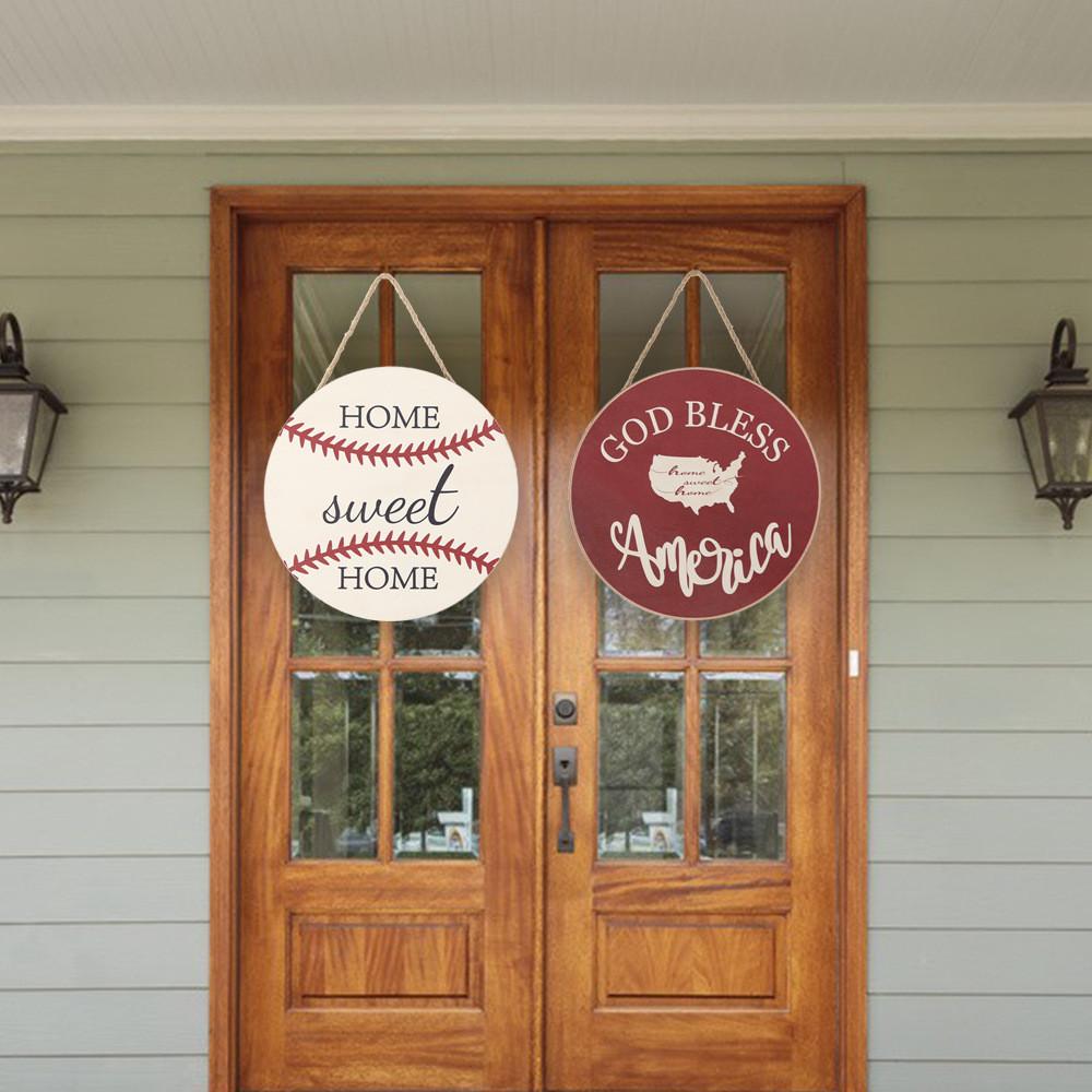 Unique Independence Day Wooden Signage For Festive Home Decor With American Flag Motif