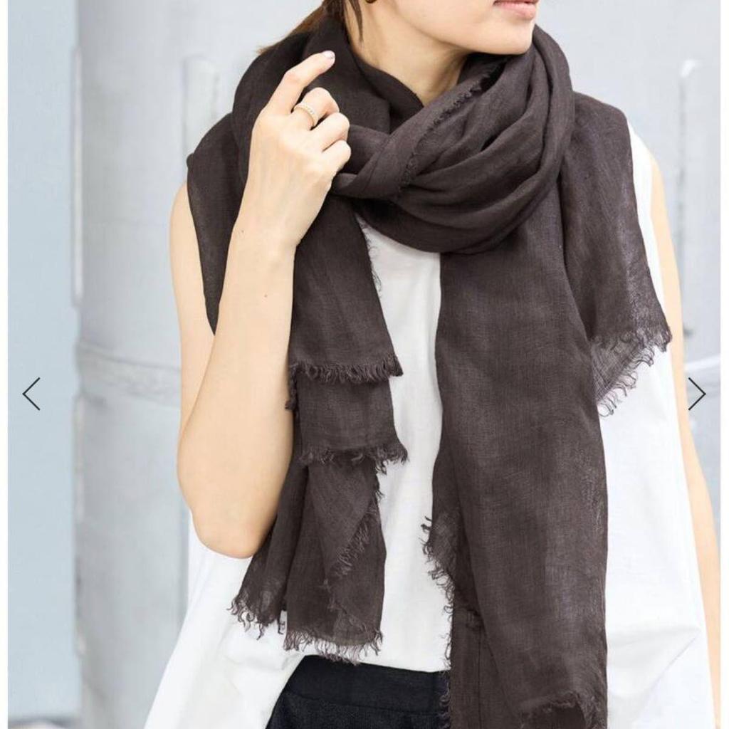Used IENA NIMNIMDUAI PLAIN GAUZE STOLE