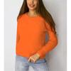 New Plush Pullover Solid Color Long Sleeve Large Size Round Neck Imitation Mink Knitted Sweater Women