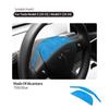 Made of Alcantara For Tesla Model 3 Model Y -2024 Steering Wheel Horn Button Trim Sticker 2-Piece Set Car Interior Accessory