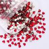 Red Nail Art Jewelry Drill Flat Bottom Special-Shaped Drill Water Drop Horse Eye New Year'S Red Nail Glass Sticker Drill