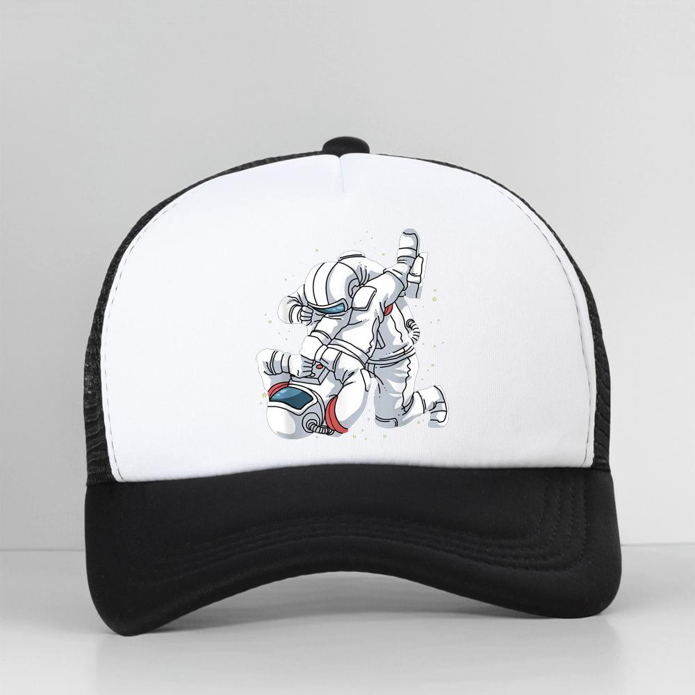 Funny Astronaut Brazilian Jiu Jitsu BJJ MMA Unisex Baseball Cap Adjustable Mesh Breathable Trucker Hat