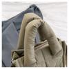 Large Capacity Cotton-padded Tote Bag Korean Style Puffy Crossbody Bag Nylon Handbag  Lady