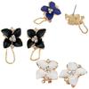 1 Pair Women Fashion Elegant Faux Crystal Camellia Ear Studs Earrings Jewelry for Daily Wear