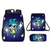 Incredibox Cartoon Pattern Backpack Shoulder Bag Pencil Case Three Set Piece