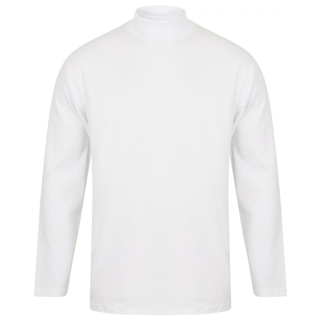 Henbury Mens Roll Neck Long-Sleeved Top