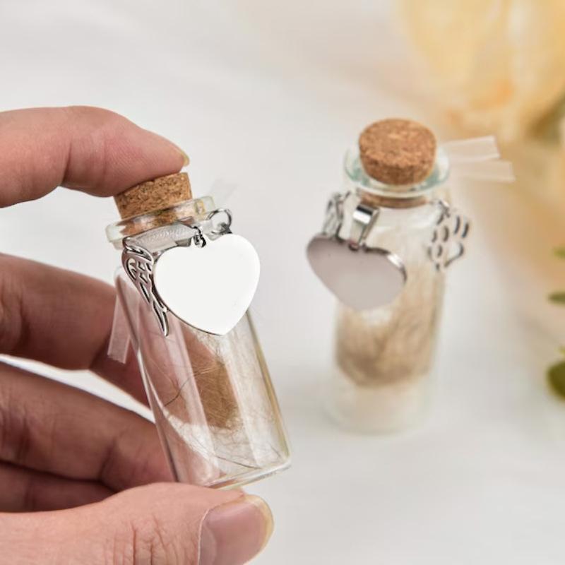 Pet Memorial Bottle For Pet Hair Dog Cat Fur Keepsake Bottles Storage Display Pet Memorial Urn Container Gift For Pet Lovers