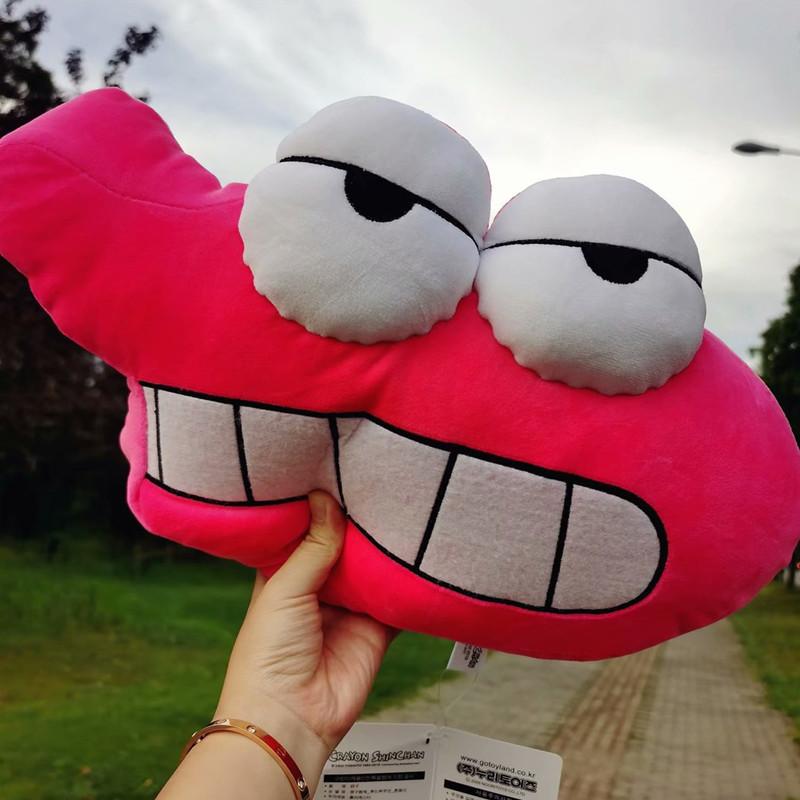 Plush Shinchan Crayon Car Pillow With Pp Cotton For Vehicle Interior Decor
