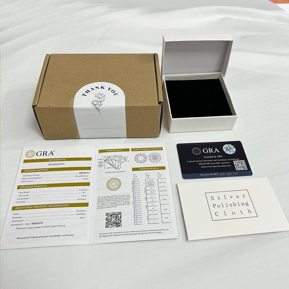 Sweetrain 1 Carat Moissanite Pendant Necklace Original 925 Sterling Silver A Little Starlight Diamond Necklace for Women Jewelry