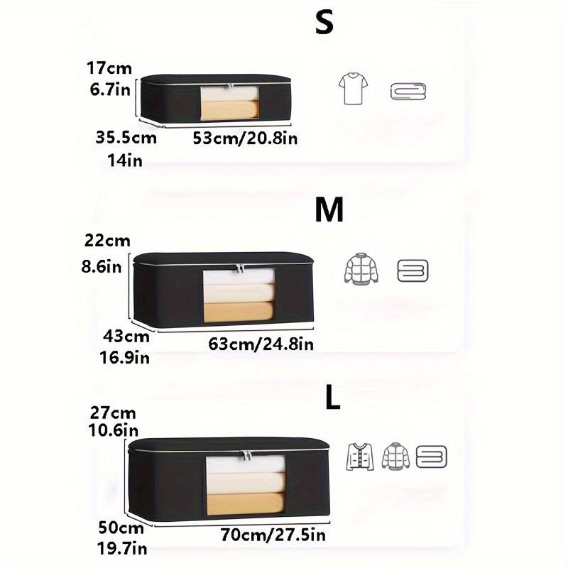 Cubeshaped Nonwoven Fabric Luggage Organization Bags For Bedroom Storage And Travel Packing