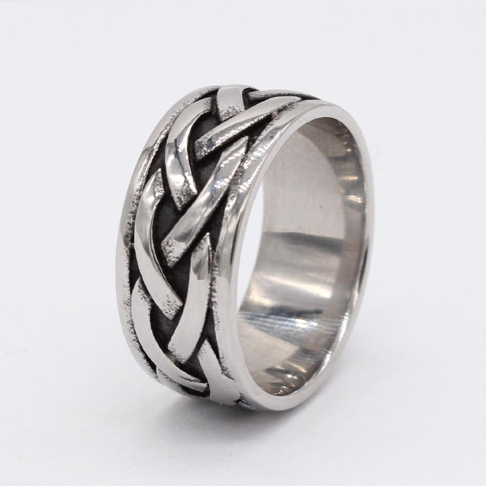European and American Personalized Retro Woven Viking Men, Ring