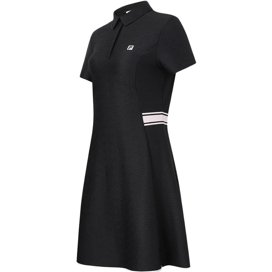 

FILA Fw23 Brand Logo Print Golf Skirt And Shorts Slim Fit Two-Piece Polo Dress Women dresses Black A11W335303F-BK M
