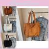 Stylish Korean-inspired Large Capacity Tote Bag For Women With Retro Chic Design