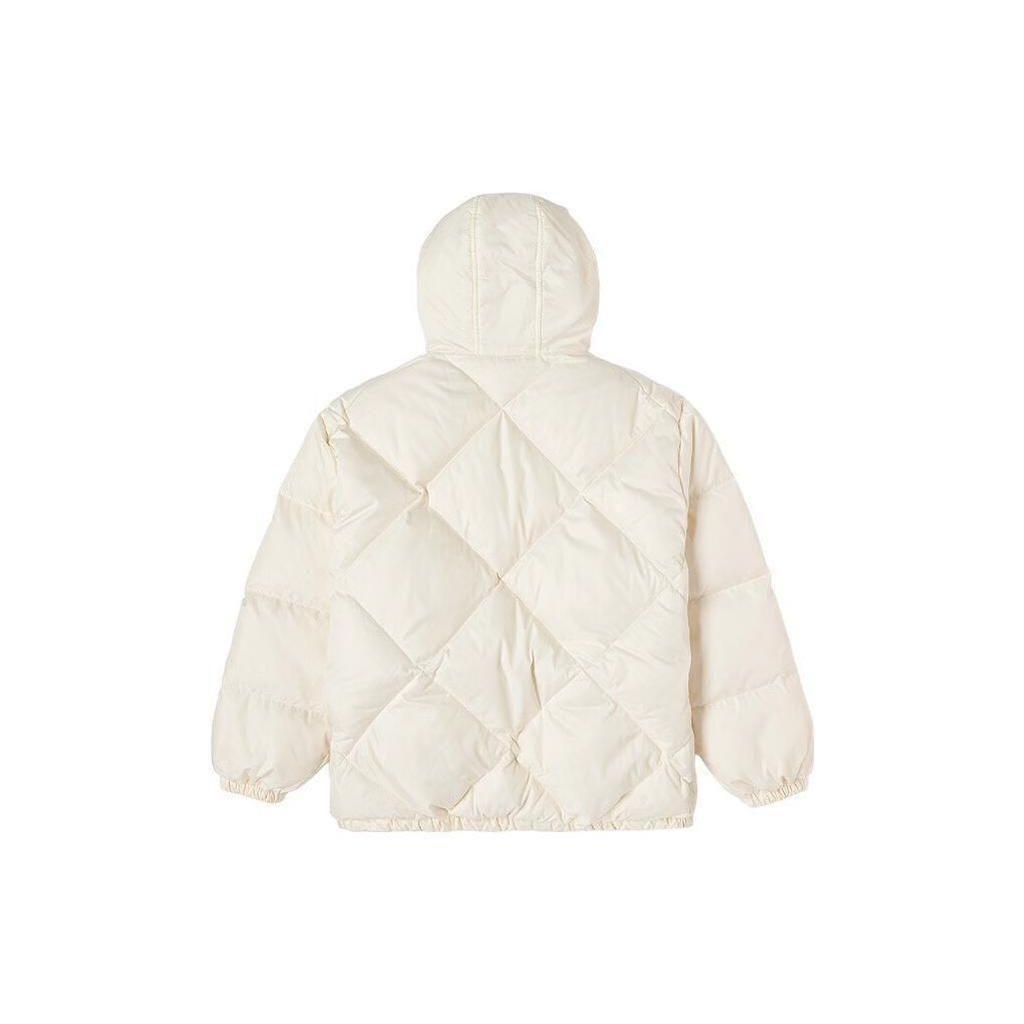 Vans Reversible Quilted Hooded Puffer Jacket Off White Unisex VN000FBZ3KS