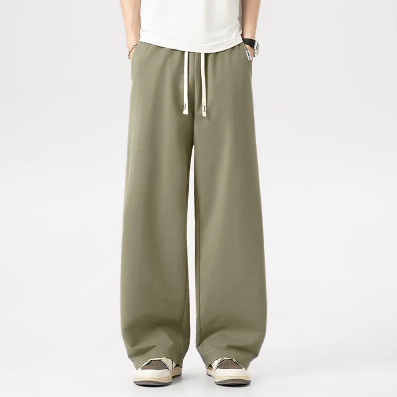 Fingercroxx Men's Heavyweight Knit Straight-Leg Casual Pants