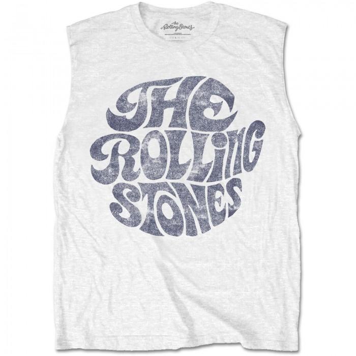 The Rolling Stones Canotta con logo vintage anni '70 unisex adulto