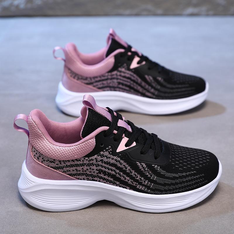 Girls' running shoes Girls' high school students' military training sneakers Women's junior high school students' lightweight shock-absorbing soft-so
