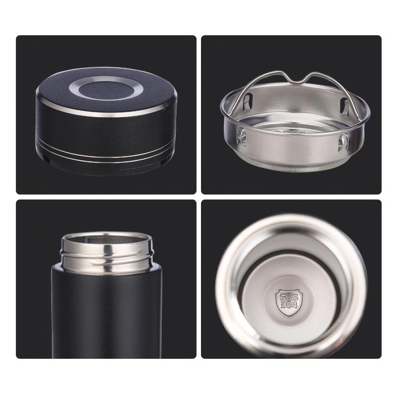 500ML Thermos Cup Stainless Steel Divided Thermos Bottle Outdoor Vacuum Insulated Cup for Outdoor Fishing Gift Water Cup