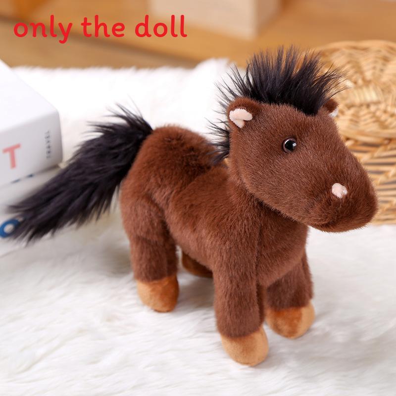 Animal Plush Realistic Pony Toy With Pp Cotton Suitable For Kids Holiday Gifts