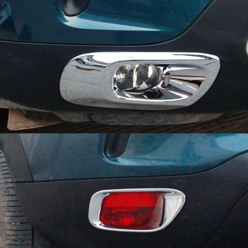 For Citroen C5 Aircross 2018 - ABS Chrome Front Rear bumper Fog Lights Lamp Cover Frame Auto Trim Exterior Kit Accessories