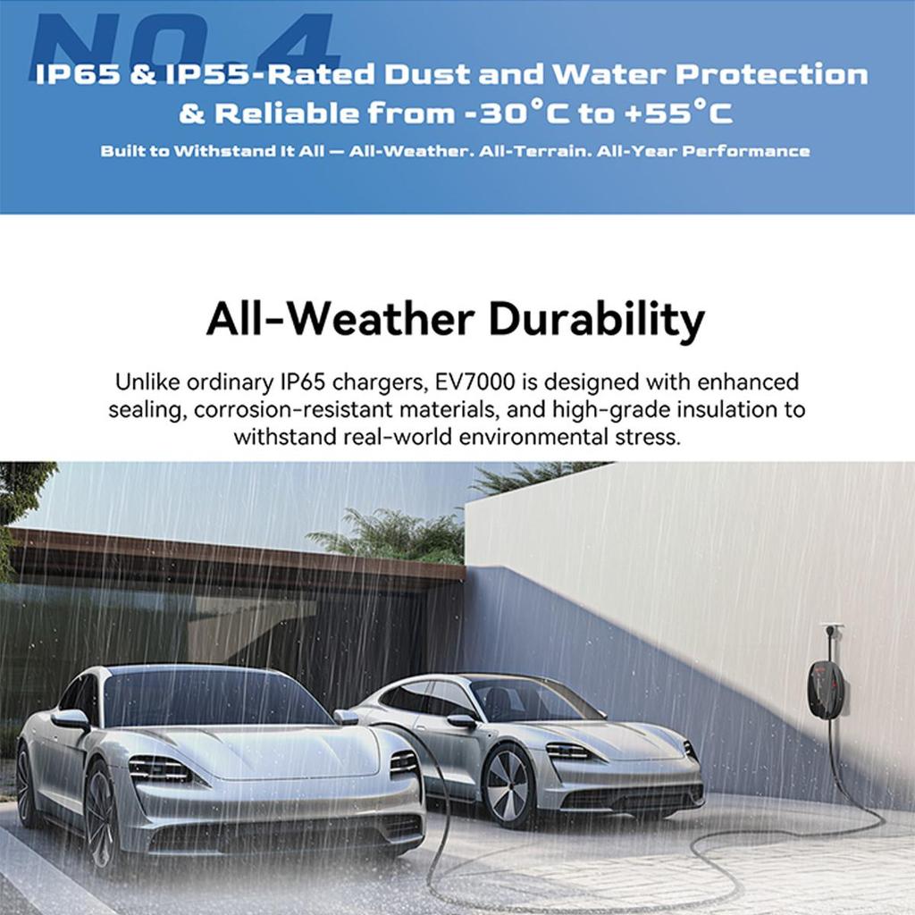 OSCAL IP65 EV charger EV7000 DC fast charger Electric Car Charger 7kW 32A/16A 220v-240v Charging Station