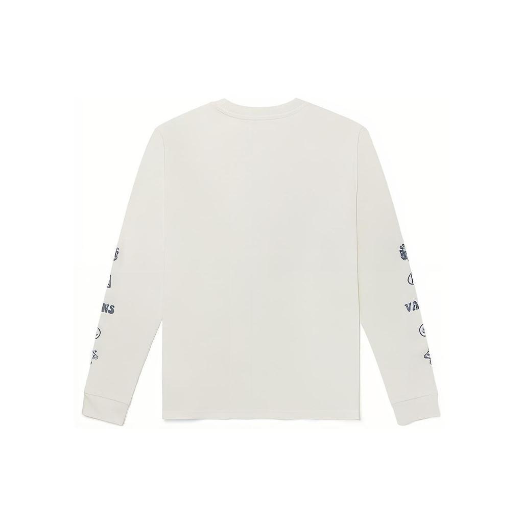 Vans Strawberry Print Crew Neck Pullover Long Sleeve T-Shirt Women Tops Off-white VN0A5F6AFS8