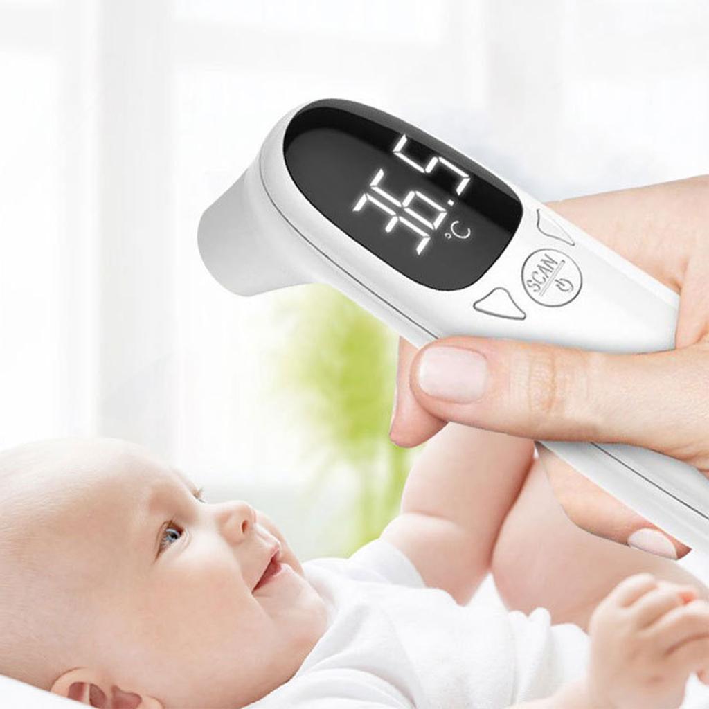 Digitális hőmérő, kettős homlok- és fülhőmérséklet-mérés, érzékeny, pontos háttérvilágítás
