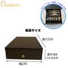 NUSRATS Manual Cash Drawer, Compact, Holds 3 Bill Types and 6 Coin Types, Removable Dividers, Dimensions: 245mm W X 320mm D X 104mm H, Black