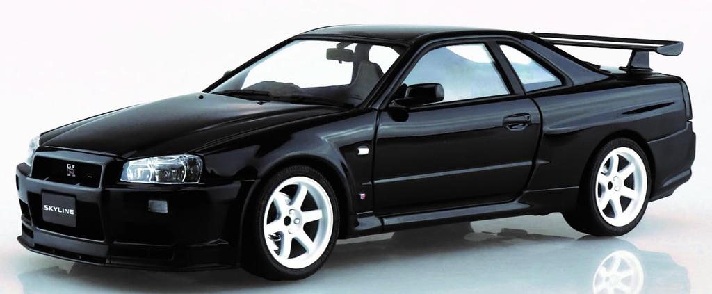 Aoshima Bunka Kyozai Die Modellauto-Serie SP08 Nissan BNR34 Skyline II Custom Räder Plastikmodell (AOSHIMA) 1/24 GT-R V-SPEC '02