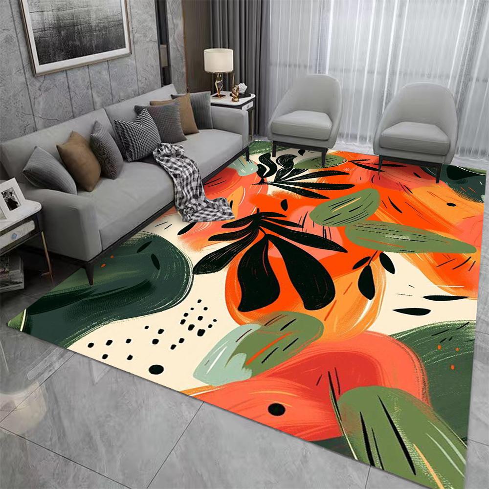 Abstract Art Carpet Mat Rug Colorful Wave Pattern Modern Graffiti Design Home Decoration Living Room Bedroom Floor Non-slip Mat