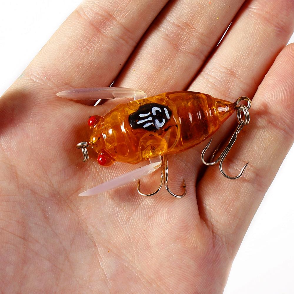 1PC Cicada Fishing Bait 2025 New 3d Holographic Eye Fishing Hard Bait Cicada Fishing Bait Biomimetic Cicada Shaped Fishing Bait