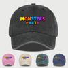Monsters Party Colored Washed Baseball Cap Soft, Comfortable, Lightweight, Breathable Vibrant, Playful, Retro-Washed Style Unise