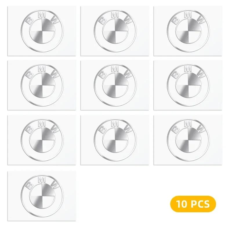 2/5/10pcs 3D Metal Car Emblem Sticker Decor Badge Decal Interior For Bmw E46 E39 E90 E60 E30 F10 F11 F20 F30 G20 G30 X1 X3 X5 Z4