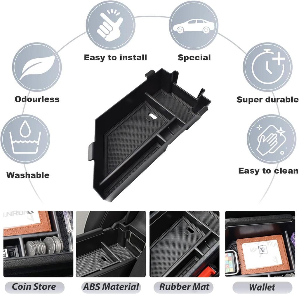 Center Console Organizer for Volkswagen Jetta 2020-2025 Car Armrest Storage Box Tray Accessories Car ABS Secondary Storage Box