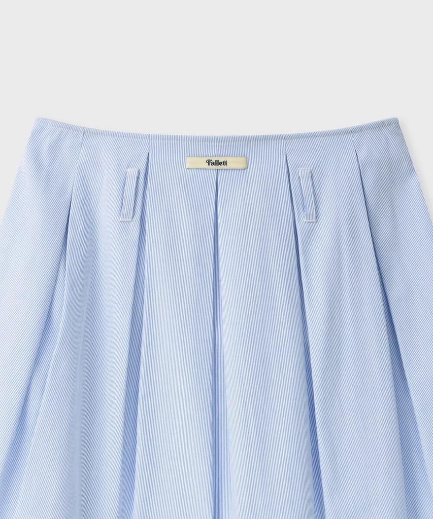 FALLETT Striped Skirt Sky Blue