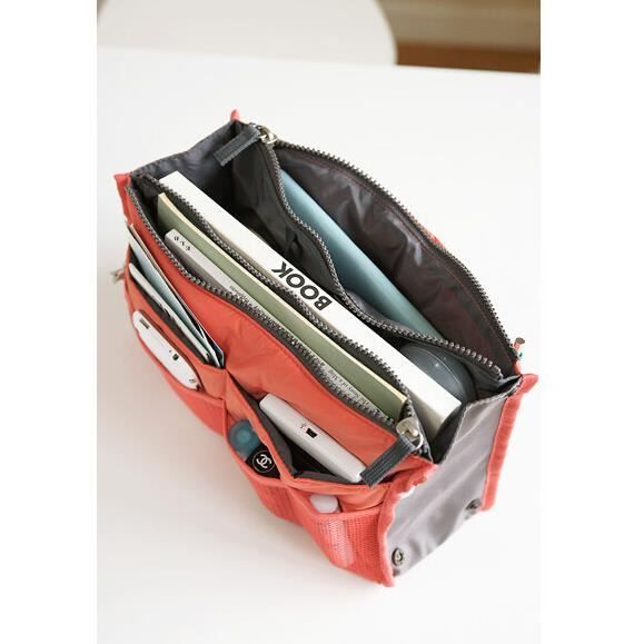Organisateur de sac à main - ORANGE - 29x16x9cm - Souple - 85g