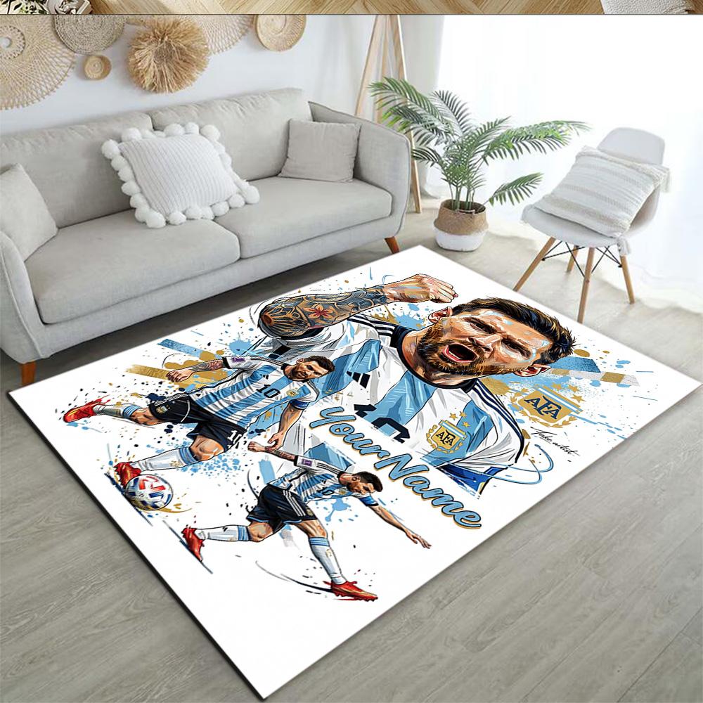 Star Player 1 Personalized Name Floor Mat Design for Foyer Outdoor Entryway Dormitory Antislip Carpet Anime Office Decor