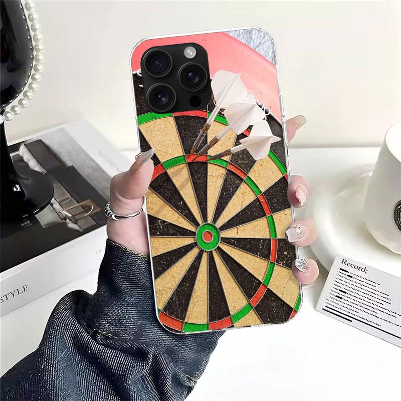 Darts Ästhetik Draht Zielscheibe Weiche Handyhülle Für IPhone 11 17 Air 16E 16 Pro Max 15 + 14 Plus 13 Mini 12 Apple 7 SE 8 Fundas Coq