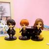 Hot 3-10pcs/set Harri Q Style Potter Posket Hermione Ron Hedwig Vinyl Figure Plaything Cake Decoration Car Figure PVC Doll Gift Toys