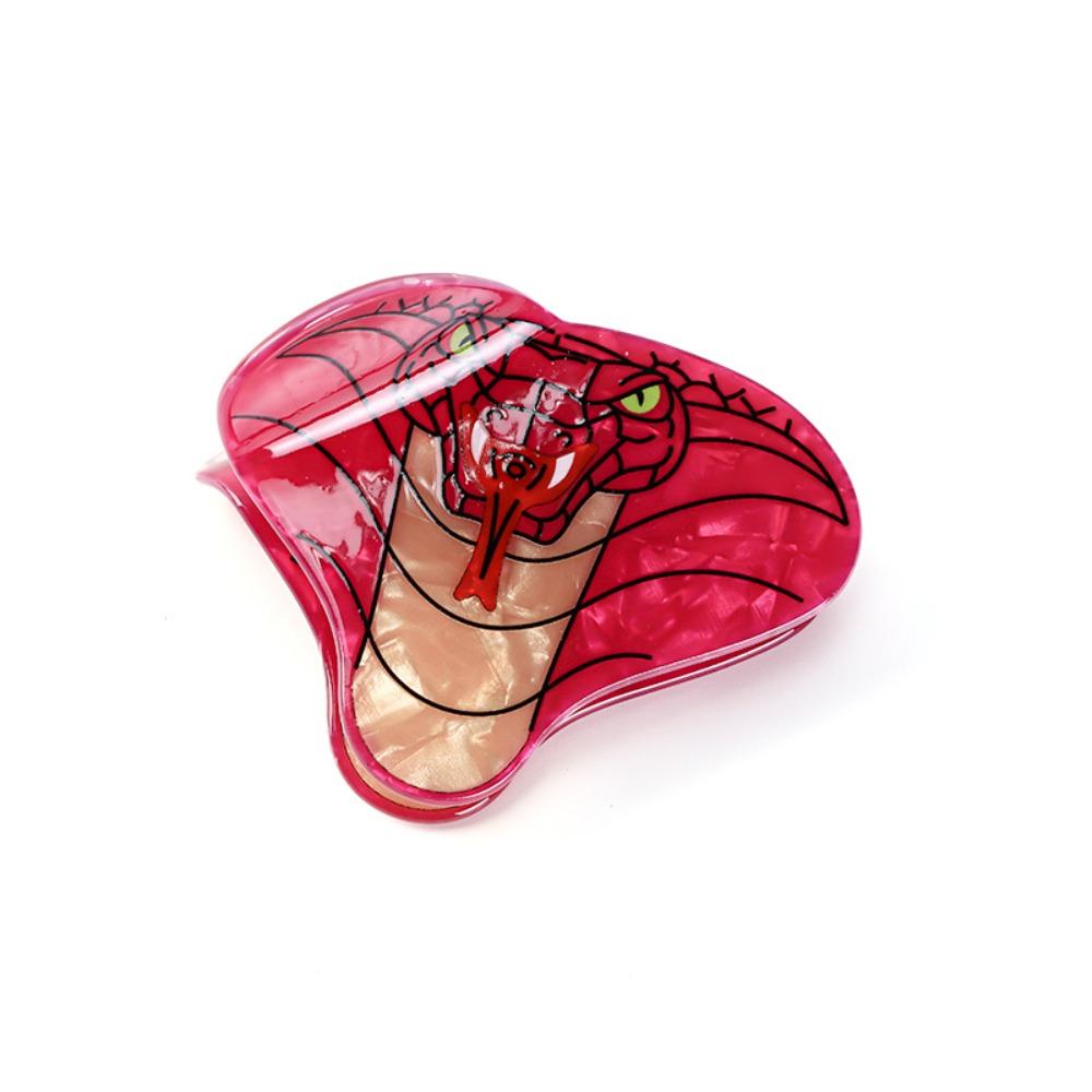 Acetic Acid Python Claw Clip Cartoon Cobra Shark Clip Fashion Acetate Hair Claw  Girl