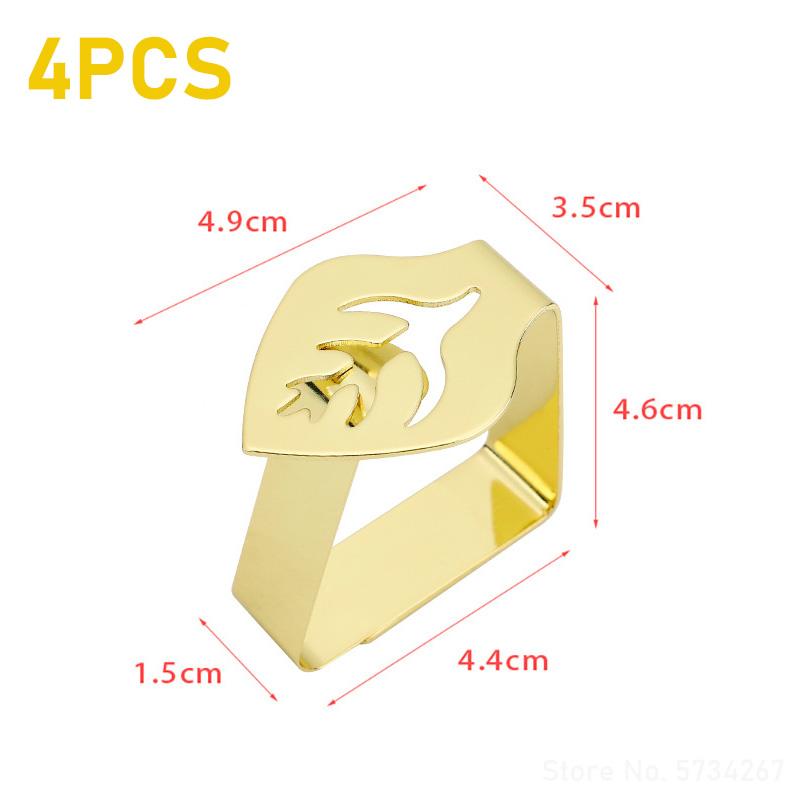 4PCS Stainless Steel Tablecloth Clips Silver Gold Leaf Butterfly Tablecloth Clamp Holder Table Clamps Picnic BBQ Wedding Decor