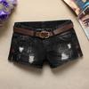Summer Women'S Trendy Hole Denim Shorts Fashion Beggars Shorts Jean Low Waist Jeans Shorts Without Belt